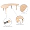 Flash Furniture Kidney 35 W, 65 L, 23.75 H, Plastic, Steel, Brown YU-YCX-0043-2-MOON-TBL-NAT-E-GG - alternate 8
